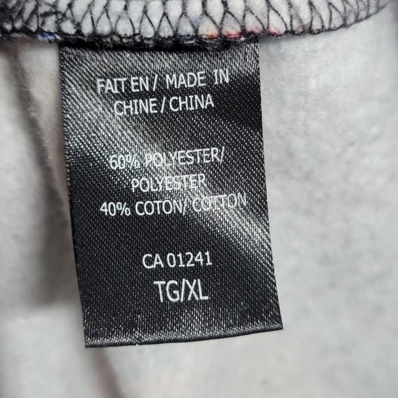 Le 31 Par Simons XL floral Koi fish bright tropical statement hoodie oversized - Picture 7 of 7